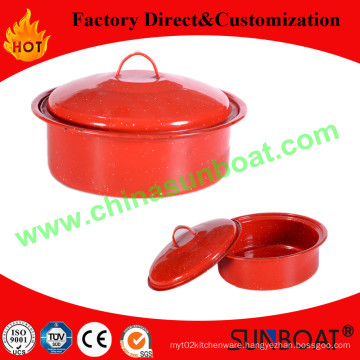 3qt Capacity Cast Iron Customized Color Enamel Stock Pot